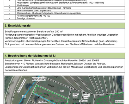 Biotopverbundkonzept für Feuchtstandorte Filderstadt