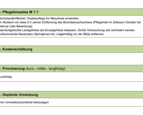 Biotopverbundkonzept für Feuchtstandorte Filderstadt