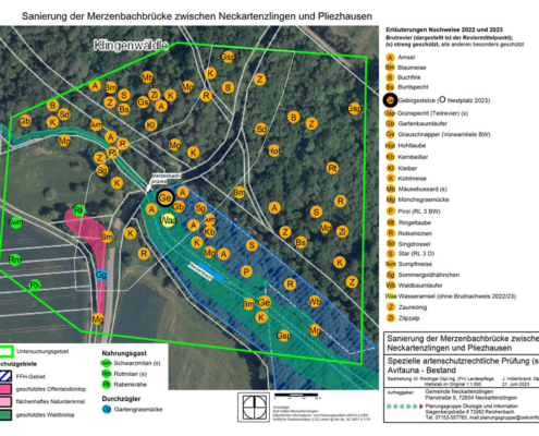 Sanierung der Merzenbachbrücke zwischen Neckartenzlingen und Pliezhausen